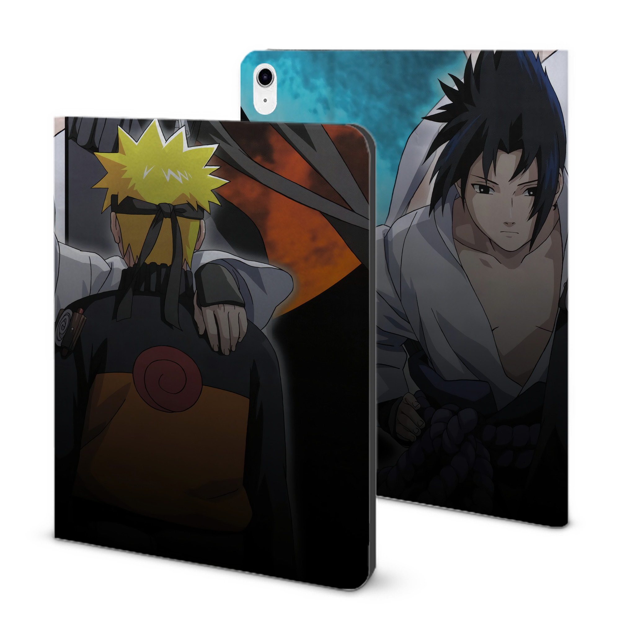 （画像用） NARUTO -ナルト- NARUTO -ナルト- 疾風伝 IPad ケース ブック型 PUレザー TPU 耐衝撃 軽量 薄型 ペン収納なし 全面保護 IPad 各モデル対応